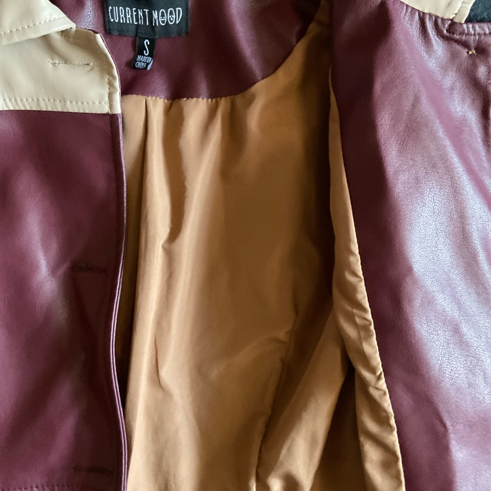 Patchwork Leather Jacket - Picture 3 of 6